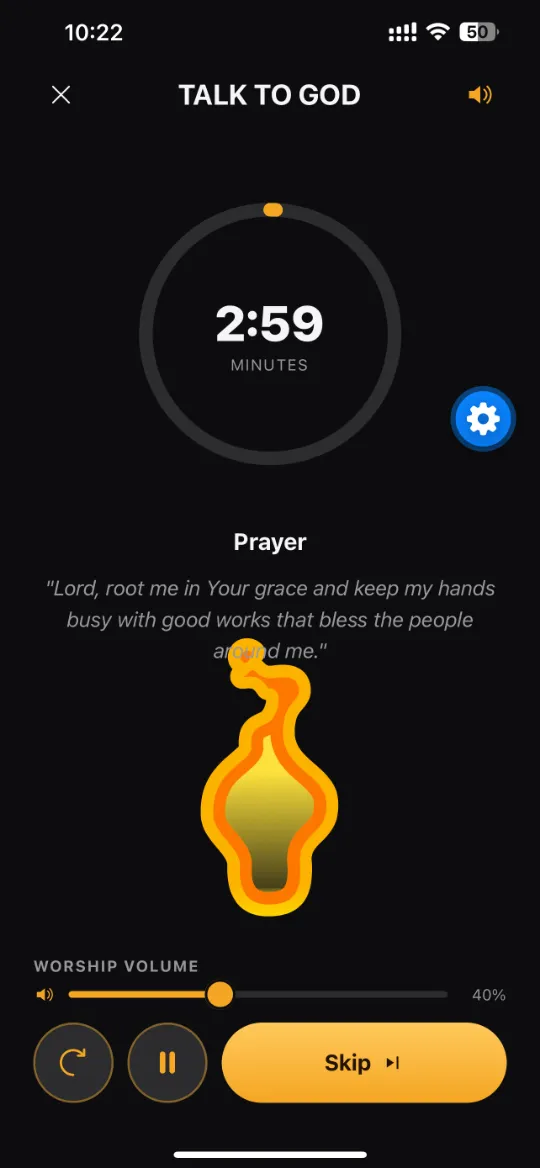 Three quiet minutes of guided prayer